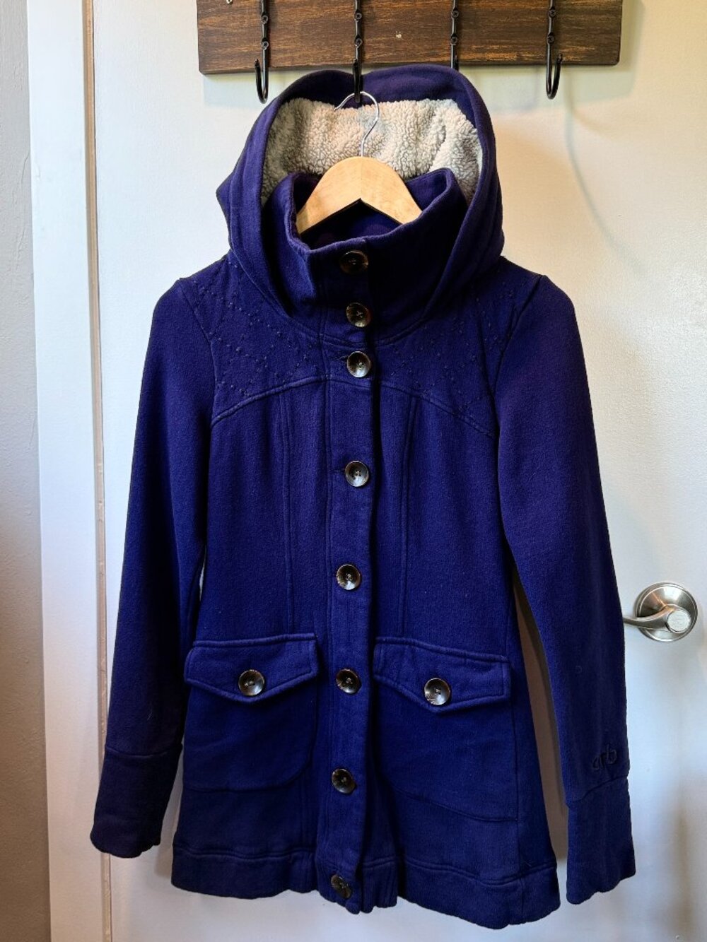 orb - S - Royal Purple Sweater Jacket - EUC - $60